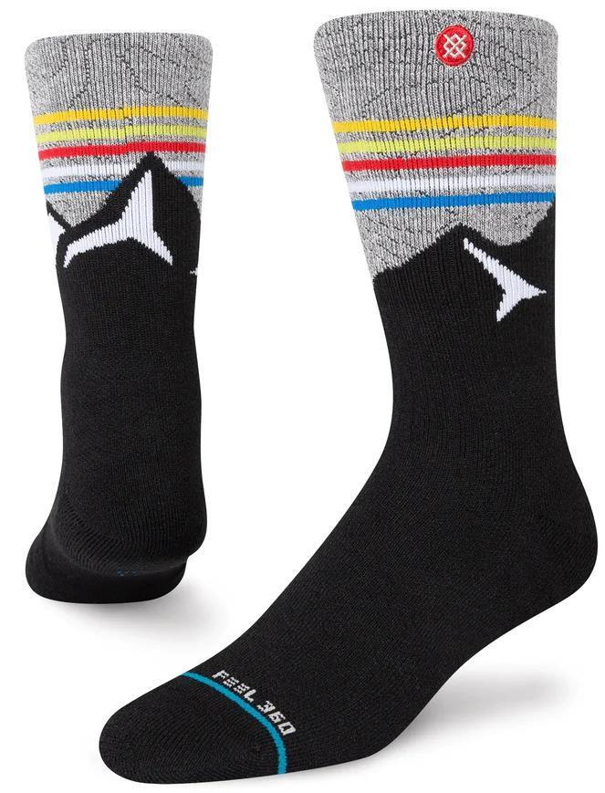 Jimmy Chin X Stance Peak Wool Crew Socks - Grey 1