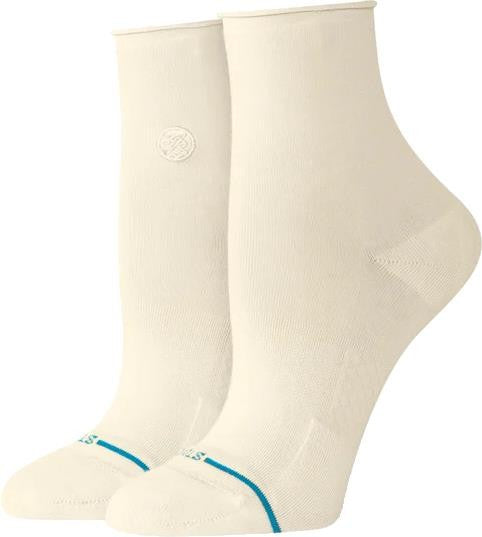 Rollin Quarter Socks - Womens - cream 1