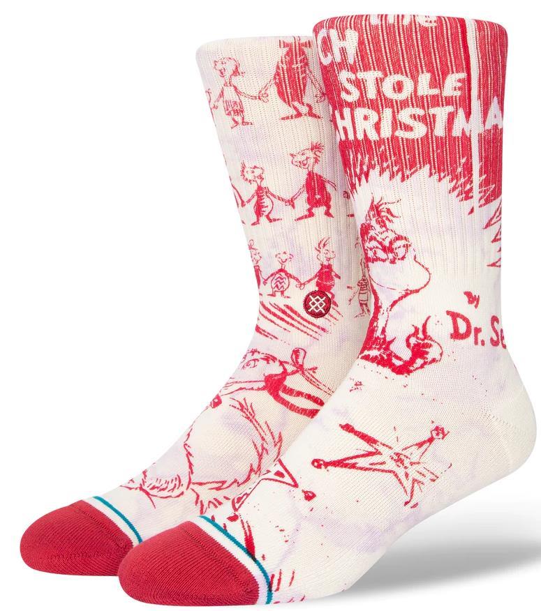 The Grinch X Stance Every Who Crew Socks - off white 1
