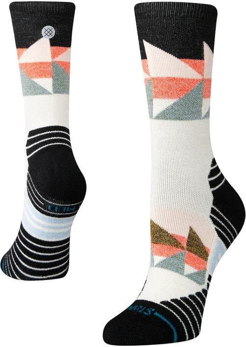 Tri Wool Mid Crew Socks - Womens - black 1