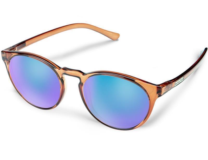 Metric, Transparent Brown Frame, Polarized Blue Mirror Lens - Not Applicable 1
