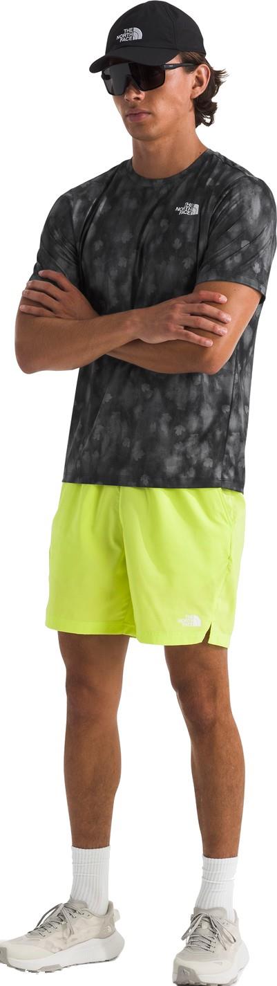 24/7 Printed SS T-Shirt - Mens - tnf black diffused nature print 1