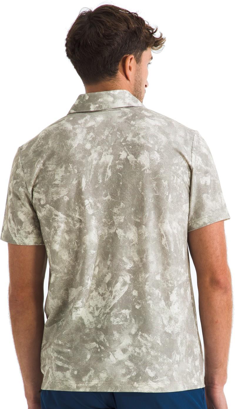 Adventure Printed Polo - Mens - stone slab chalk texture print 1