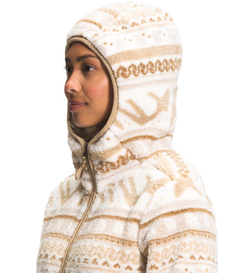 Campshire Pullover Hoodie 2.0, Printed - Womens - Gardenia White TNF Mountain Fairisle Print 4