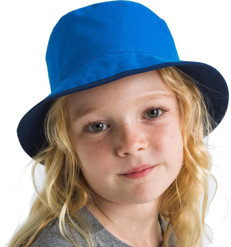 Class V Reversible Bucket - Kids - hero blue tnf topo phantom print 1