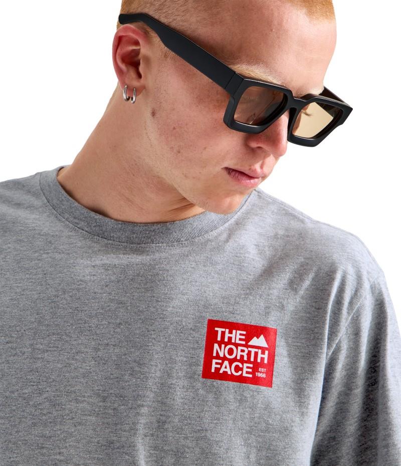 Evolution TNF Peak SS Tee - Mens - tnf pale grey heather 1