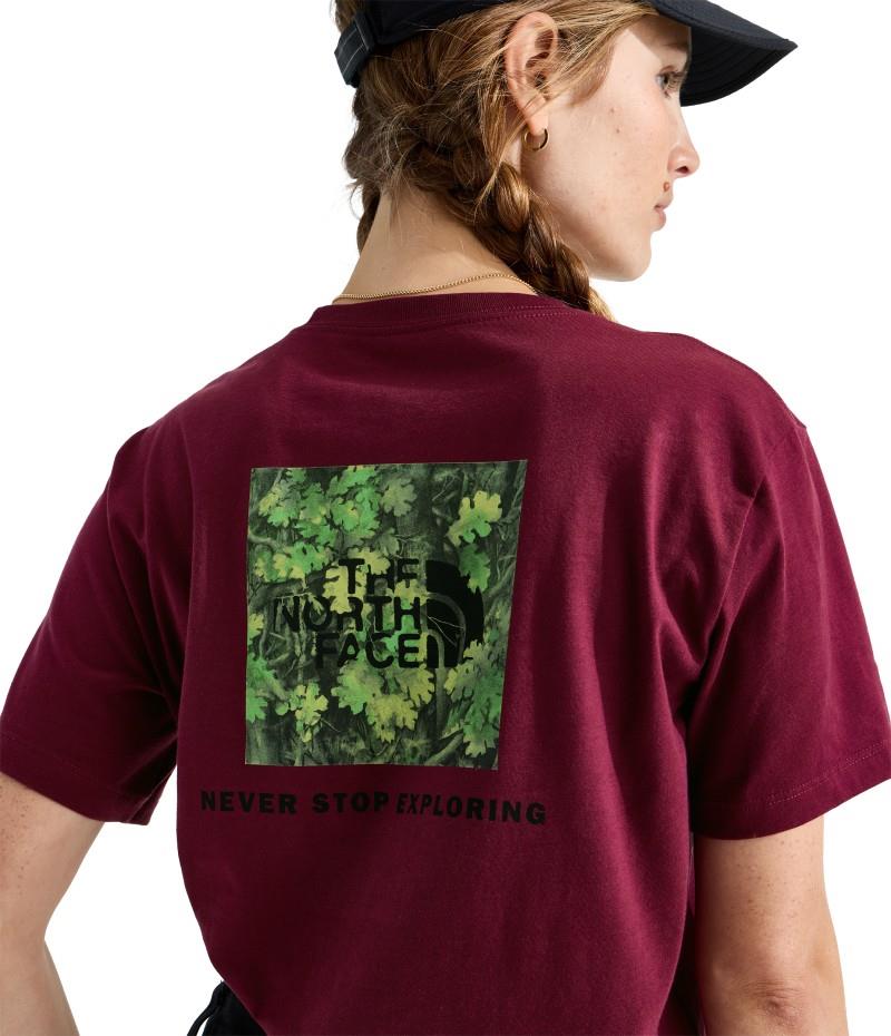 Evolution Yosemite Oak Print SS Tee - Womens - burgundy crush 1