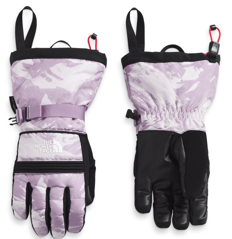 Montana Ski Gloves - Womens - Lavender Fog Tonal Mountainscape Print 1
