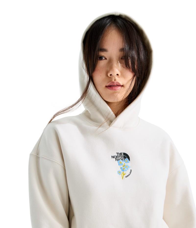 Places We Love Hoodie - Himalayan Blue Poppy - Womens - white dune 1
