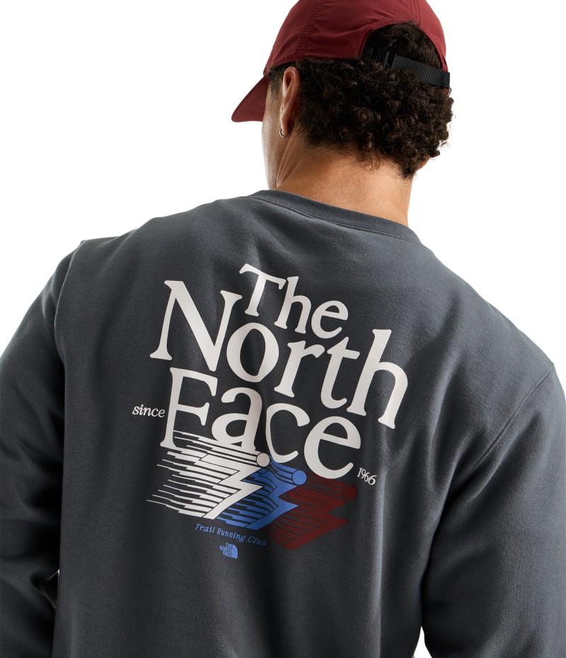 Retro Trail Graphic Crew - Mens - anthracite grey 1