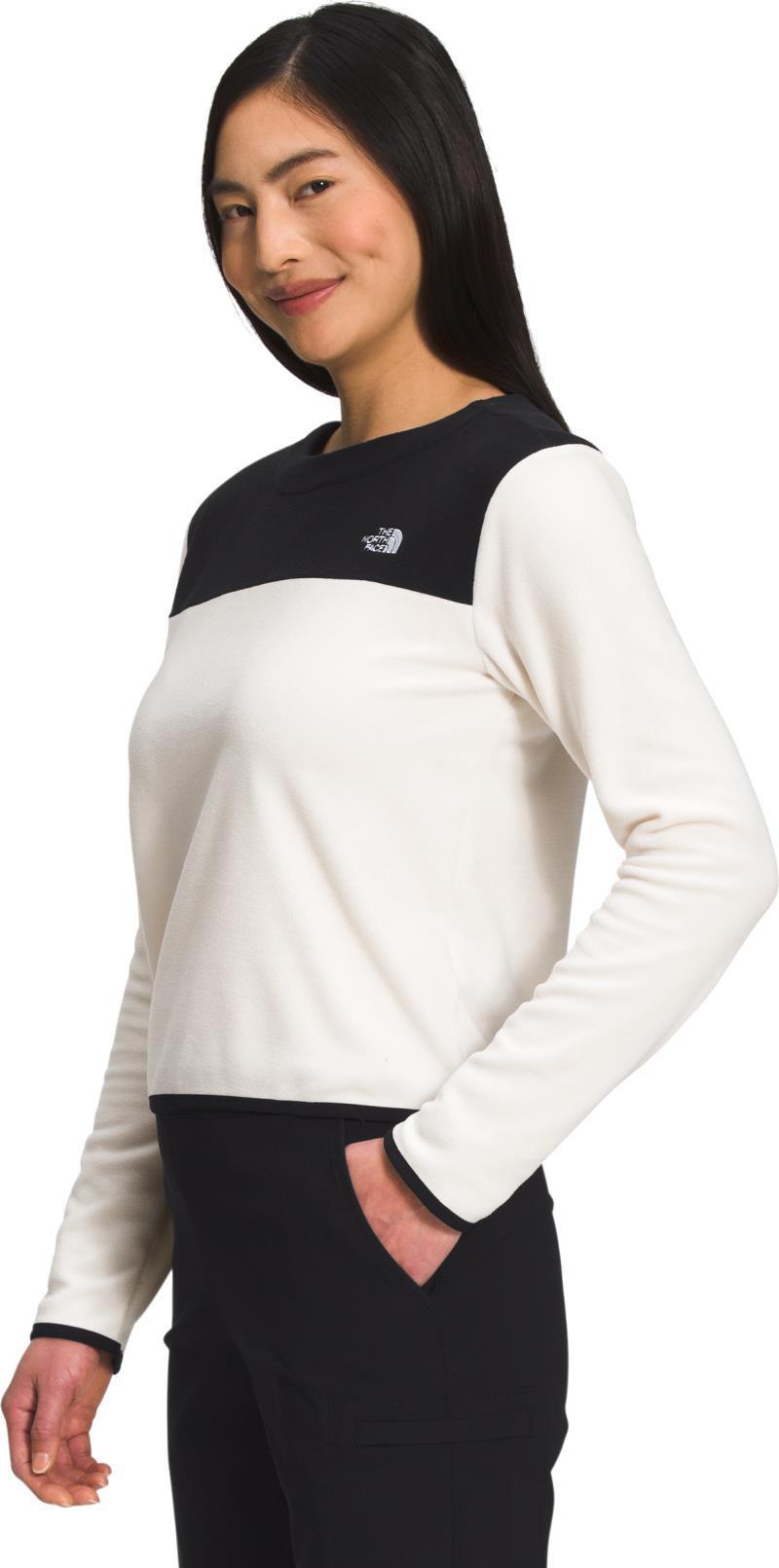 TKA Glacier Crew - Womens - Gardenia White / TNF Black 3