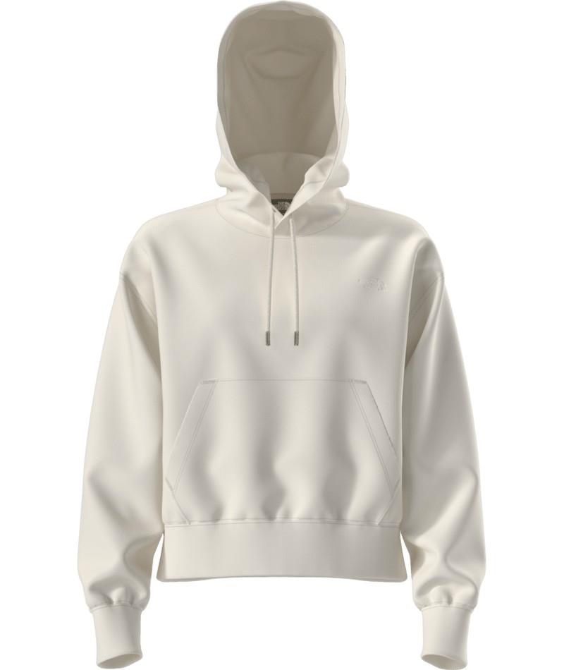 TNF Essential Simple Dome Boxy Oversize Hoodie - Womens - white dune / white dune 1