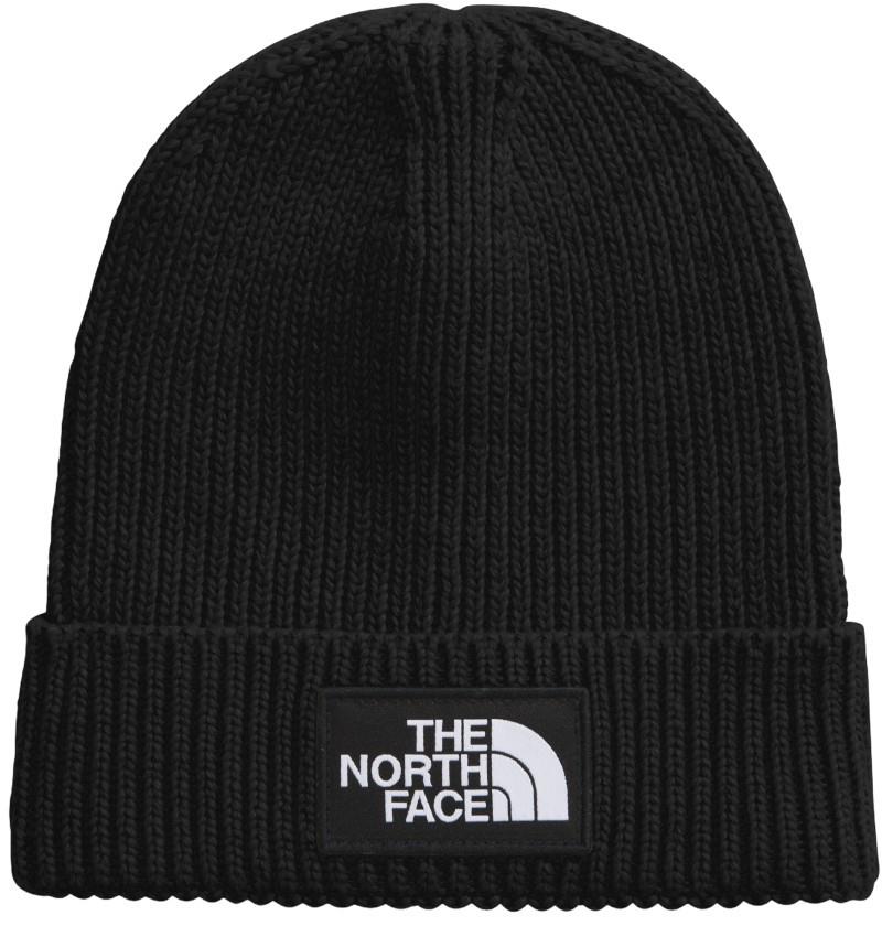 TNF Logo Box Cuffed Beanie - Kids - tnf black 1