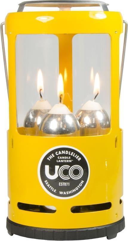 Candlelier Lantern - Coloured 3 Candle - Yellow 1