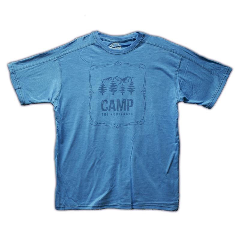 VPO Camp the Kootenays T-Shirt - Mens - malibu blue 1