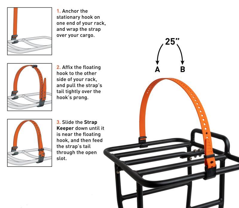 Rack Strap 13mm 25" - Orange 2