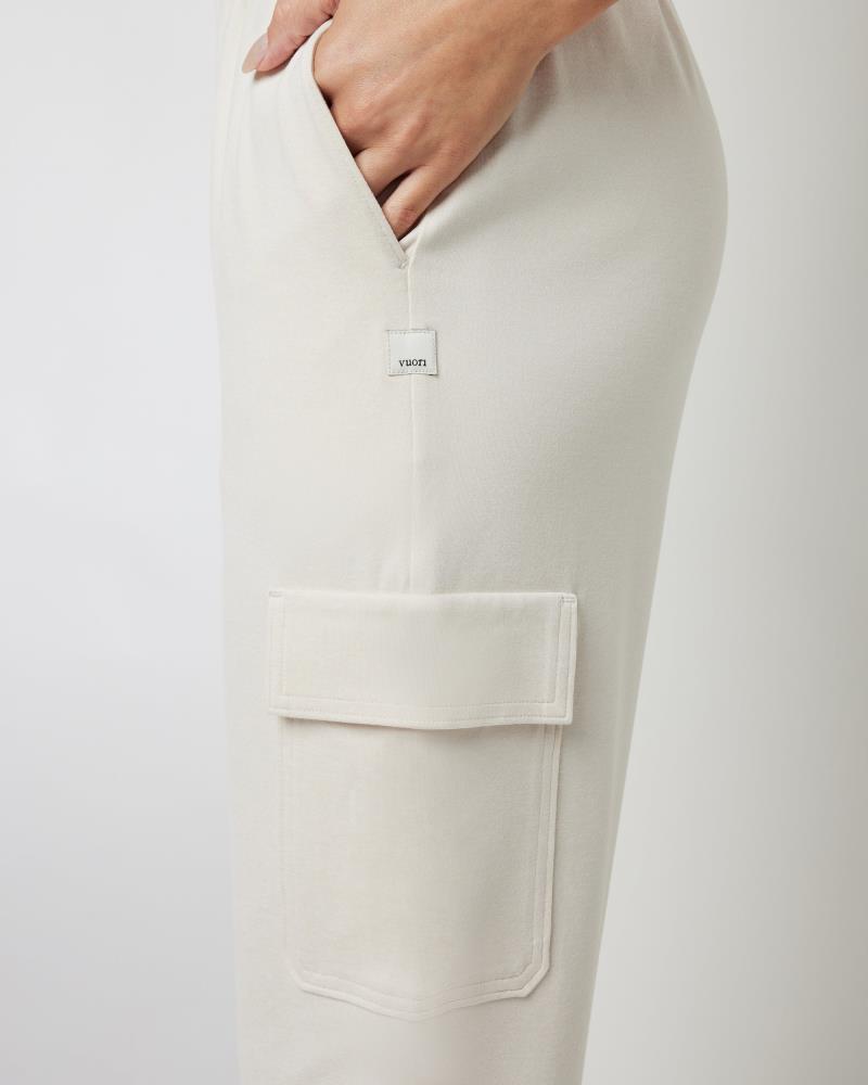 Boyfriend Cargo Joggers - Womens - milkweed heather 1
