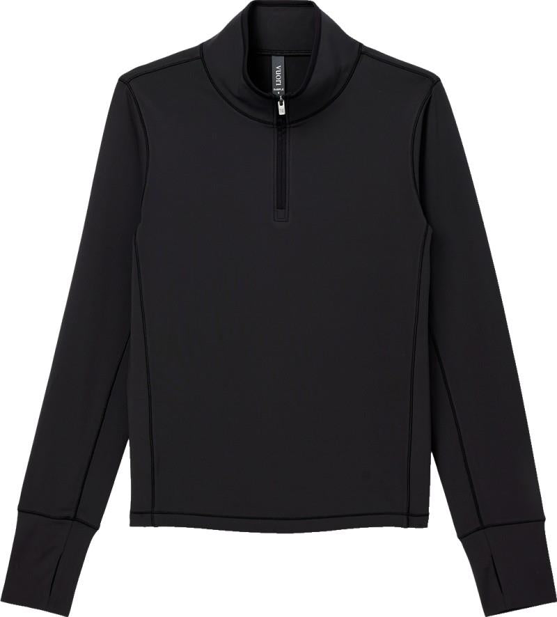 Chilled Out Half Zip - Womens - washed black 1