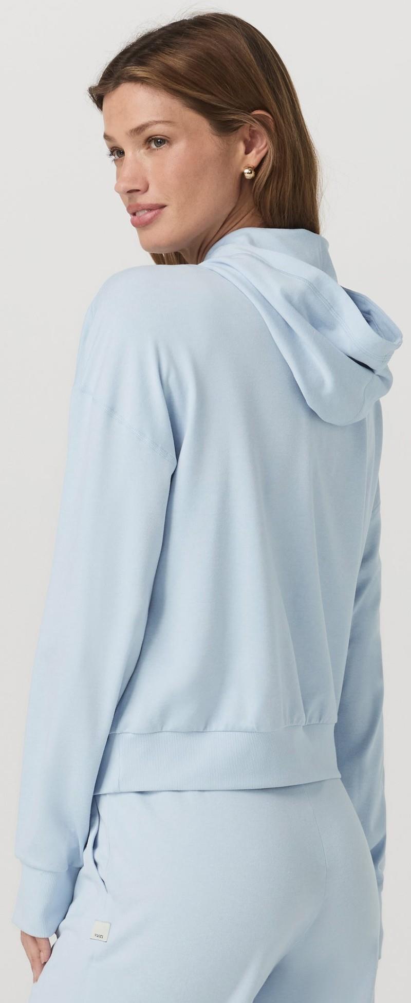 Halo Modern Full Zip Hoodie - Womens - soft sky heather 1