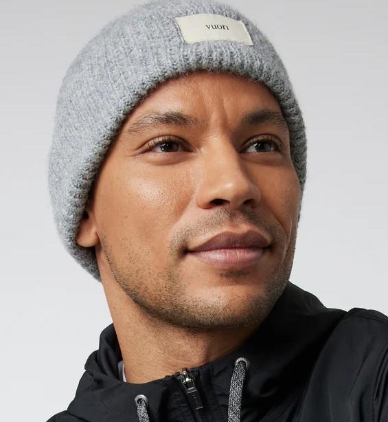 Label Beanie - light heather grey 1