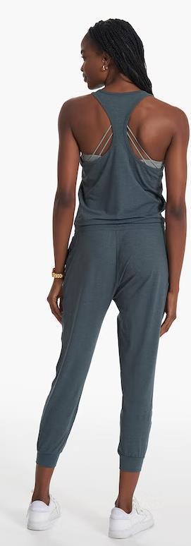 Lux Jumpsuit - Womens - Stone Heather 2