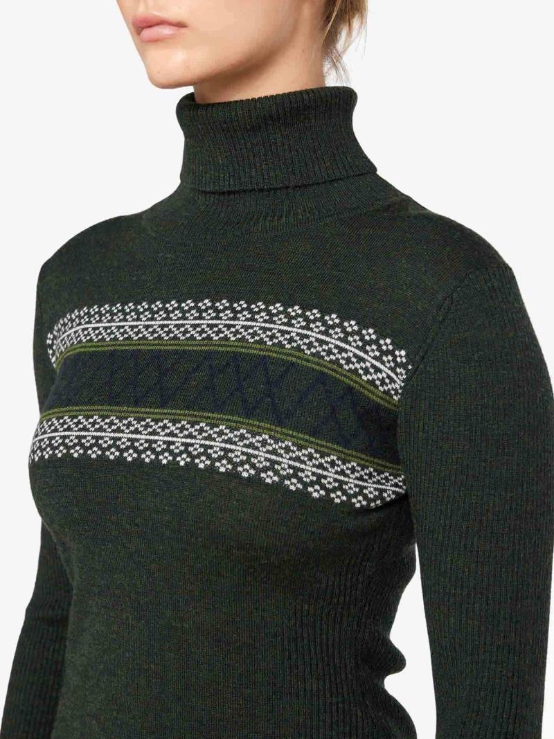 Signature Rollneck - Womens - olive green 1