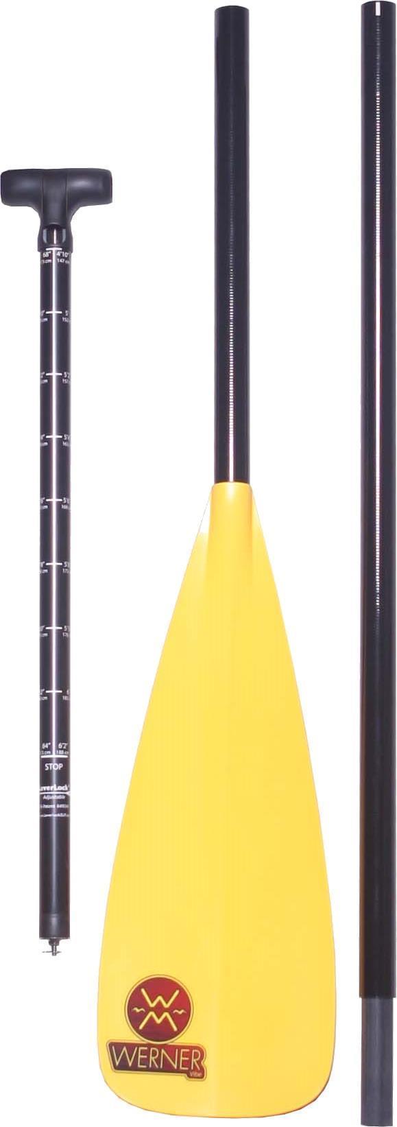 Vibe SUP - 3 pc Adjustable Shaft Standard - Leverlock 16 - Yellow 3