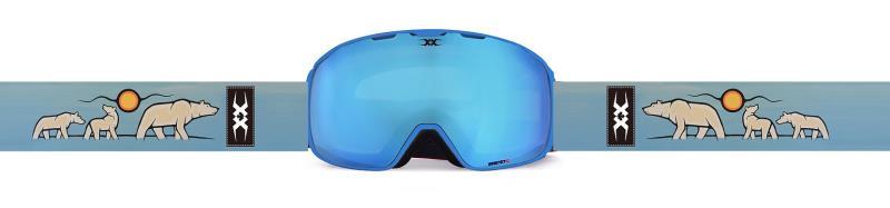 Chaos Goggles - Blue Lens - Polar Bear Strap - blue 1