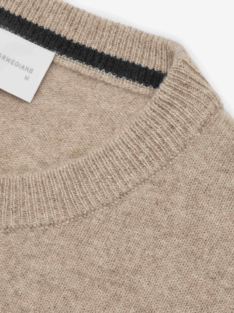 Blefjell Crew Neck - Mens - Sand 4