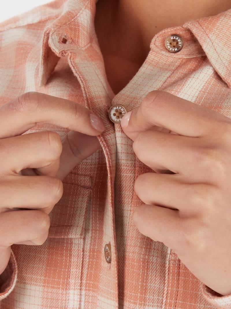 Bridget / Fairfax Midweight Flannel LS - Womens - Rose Gold 4