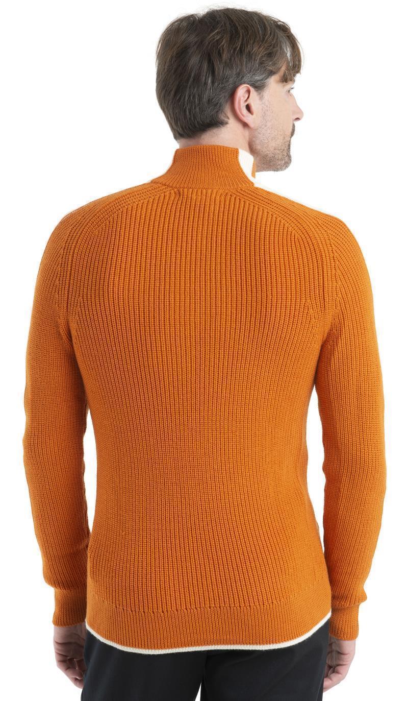 Lodge LS Half Zip Sweater - Mens - Earth / Undyed / CB 4