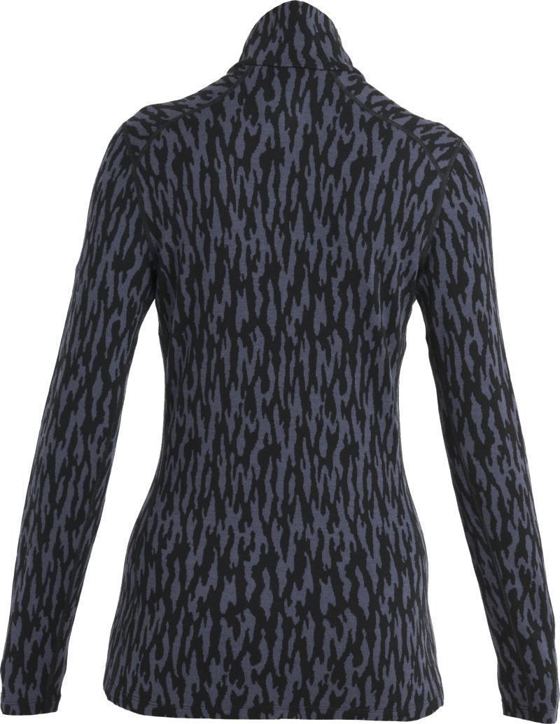Merino 260 Vertex LS Half Zip - Glacial Camo - Womens - Graphite / Black - Jacquard 2