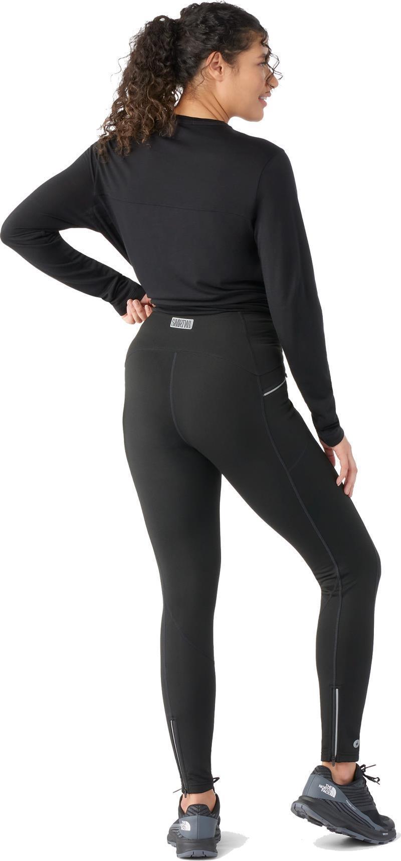 Merino Active Fleece Tights - Womens - Black 3