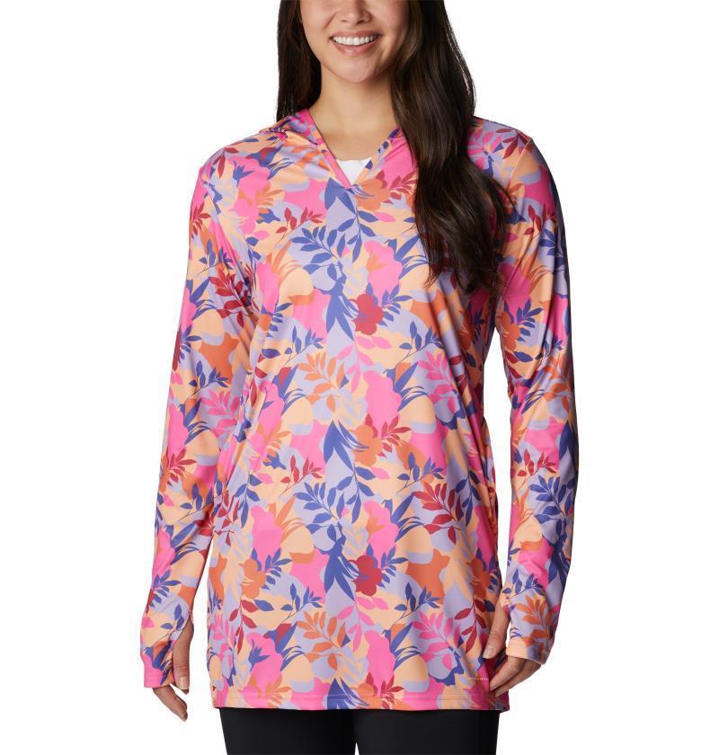 Summerdry Coverup Printed Tunic - Womens - Wild Geranium / Floriated 1