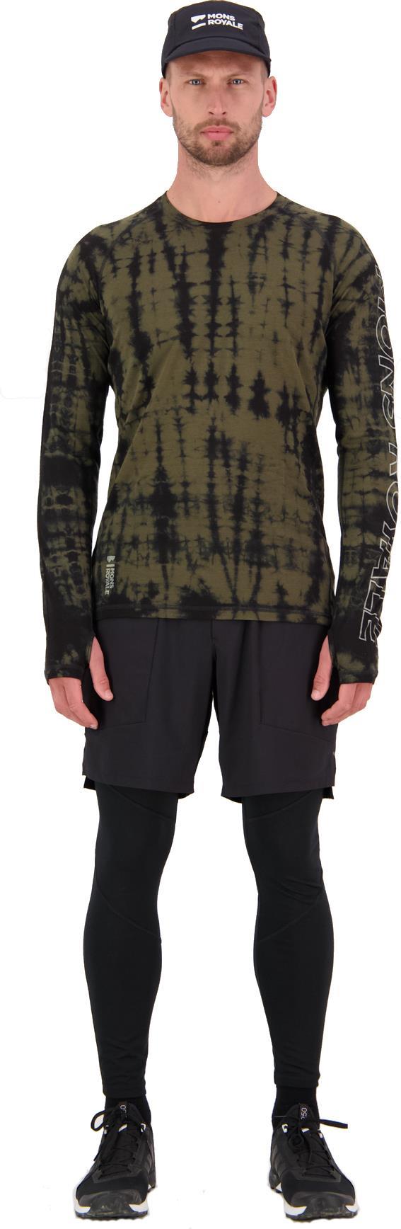 Temple LS Garment Dyed - Mens - Olive Tie Dye 6