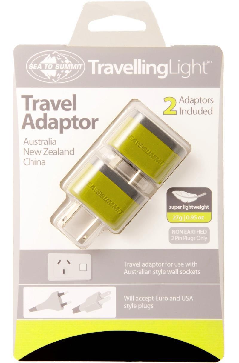 Travelling Light Travel Adaptor - Australia / NZ / China - 2 Pack - Not Applicable 3
