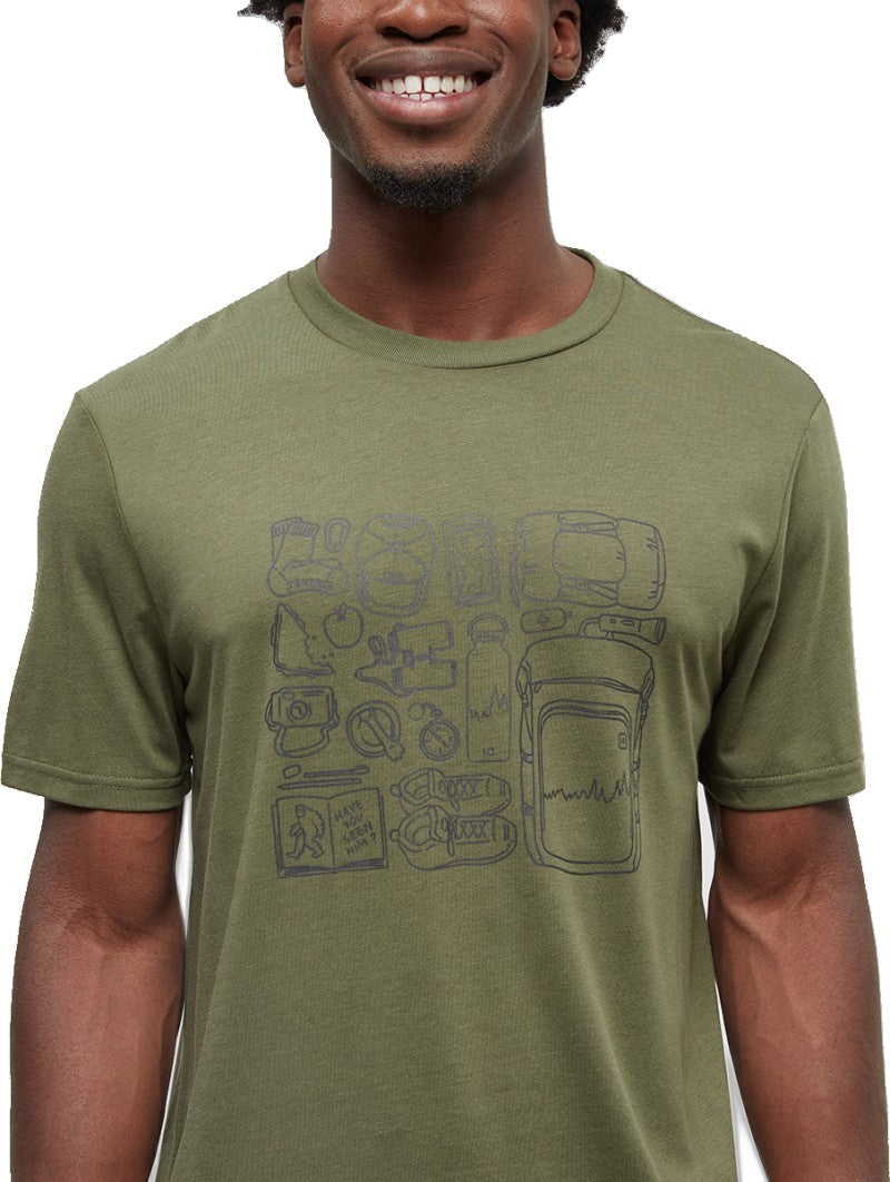 Adventure Essentials T-Shirt - Mens - deep olive / meteorite black 1