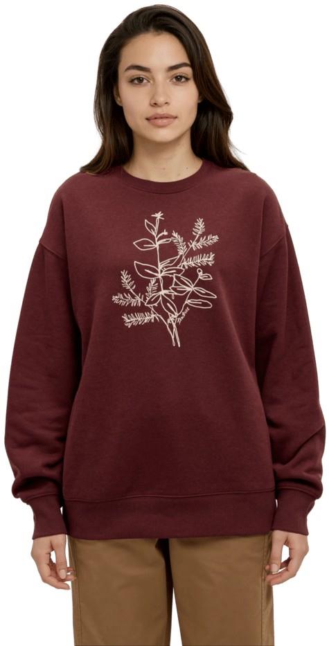 Autumn Flora Crew - Womens - red chestnut / pale oak 1