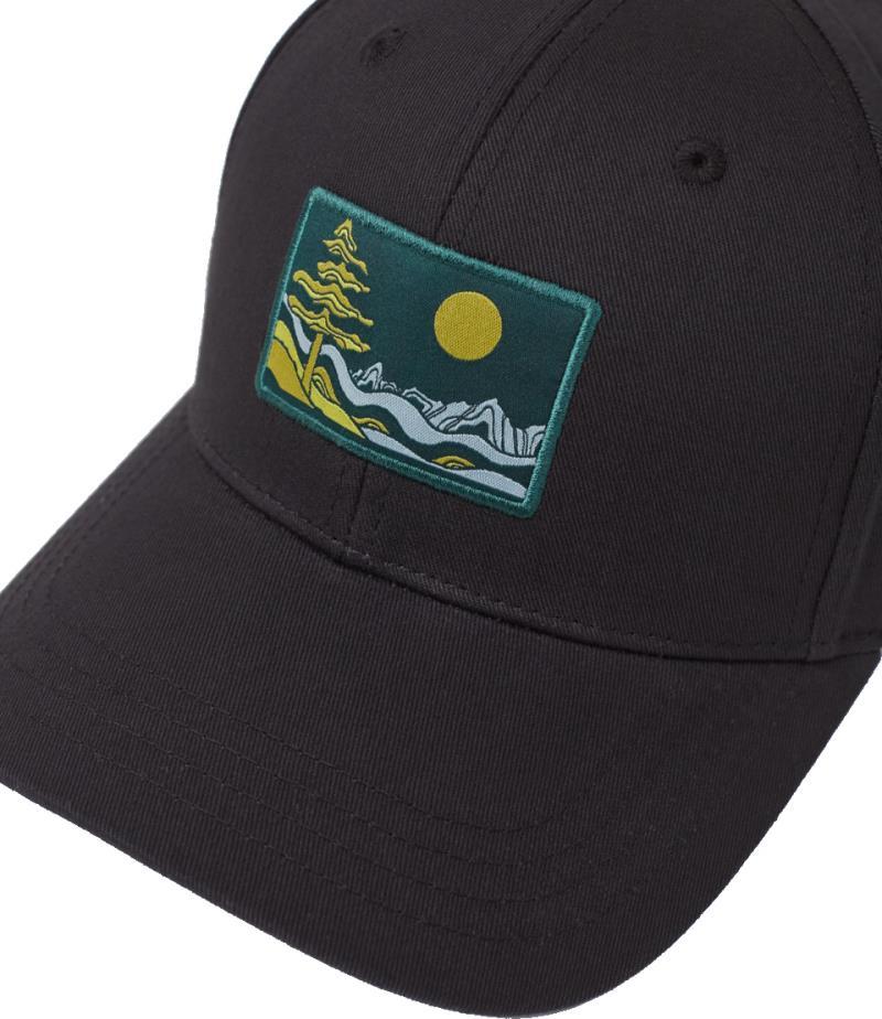 Emerald Edge Elevation Hat - meteorite black / bistro green 1