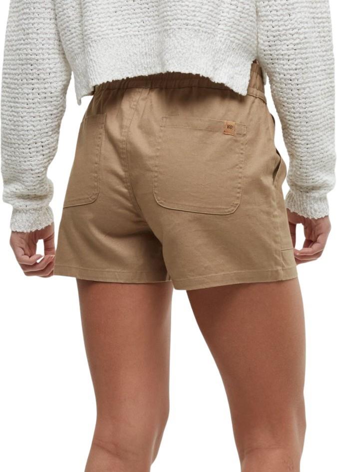 Hemp Stretch Instow Shorts - Womens - khaki 1