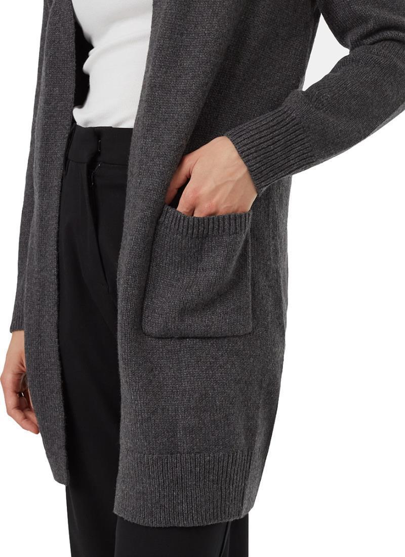 Highline Wool Cardigan - Womens - dark grey heather 1
