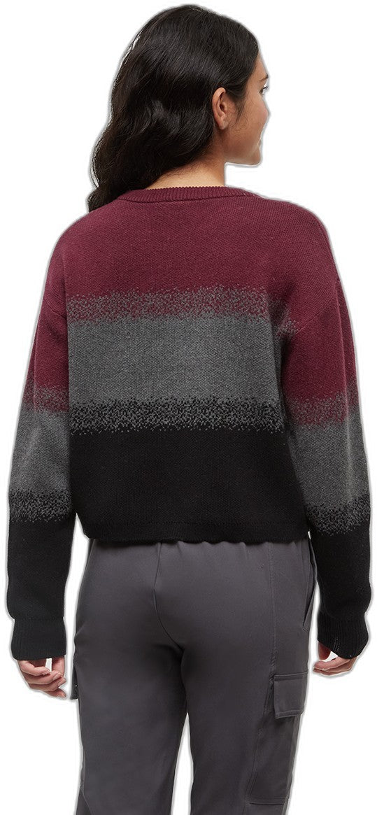 Kessler Sweater - Womens - deep burgundy heather / fade 1