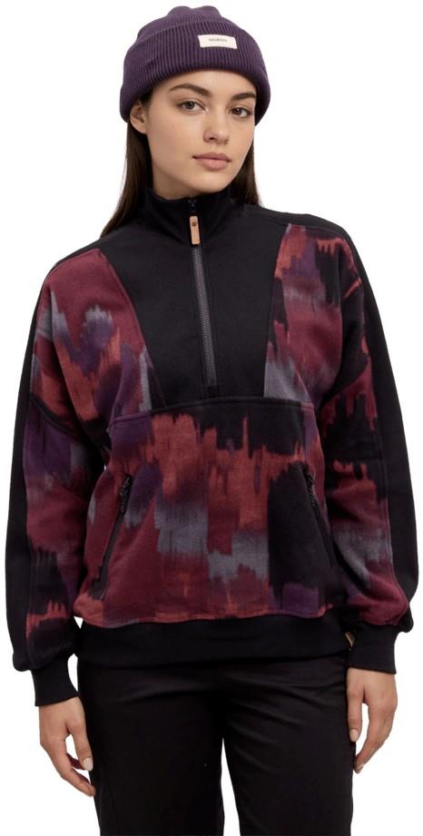 Pikes Half Zip - Womens - red chestnut / soft blur 1