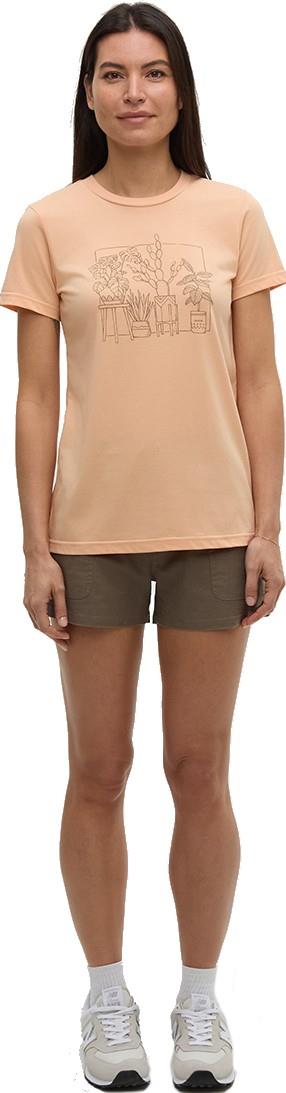 Plant T-Shirt - Womens - orange sherbet / clay 1