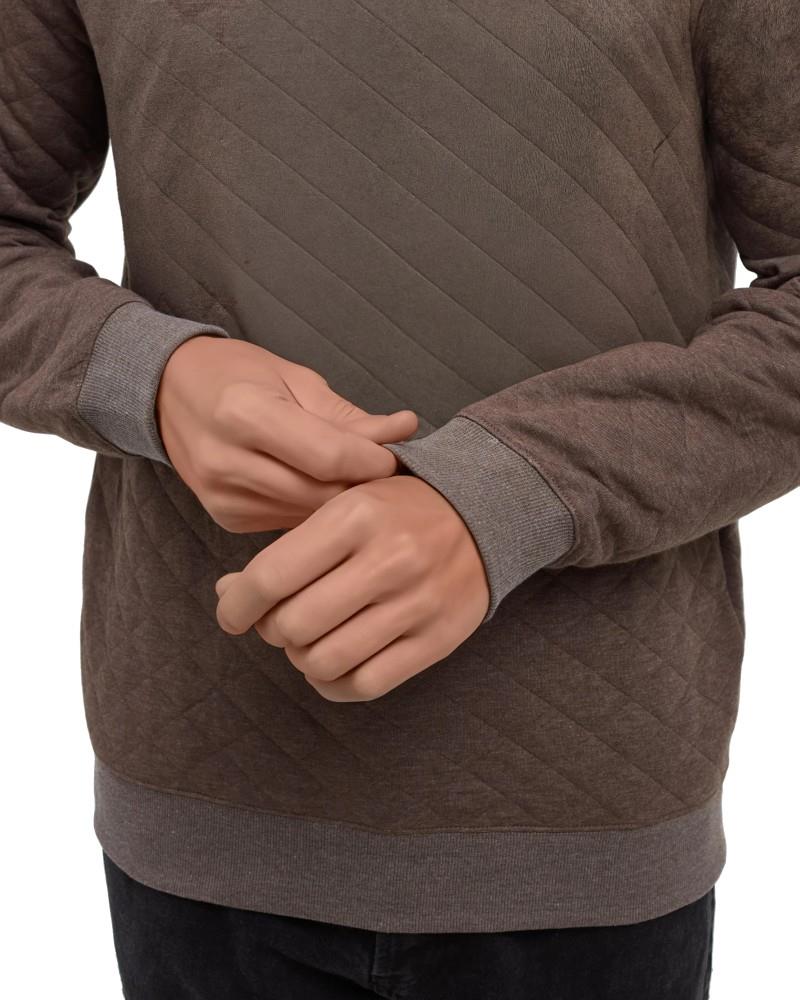 Quilted Reynard Crew - Mens - ashwood heather 1