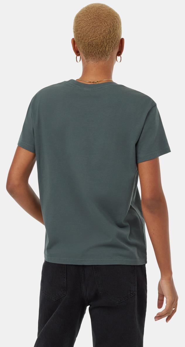 Regenerative Line Graphic T-Shirt - Womens - Urban Green / Vintage White 3