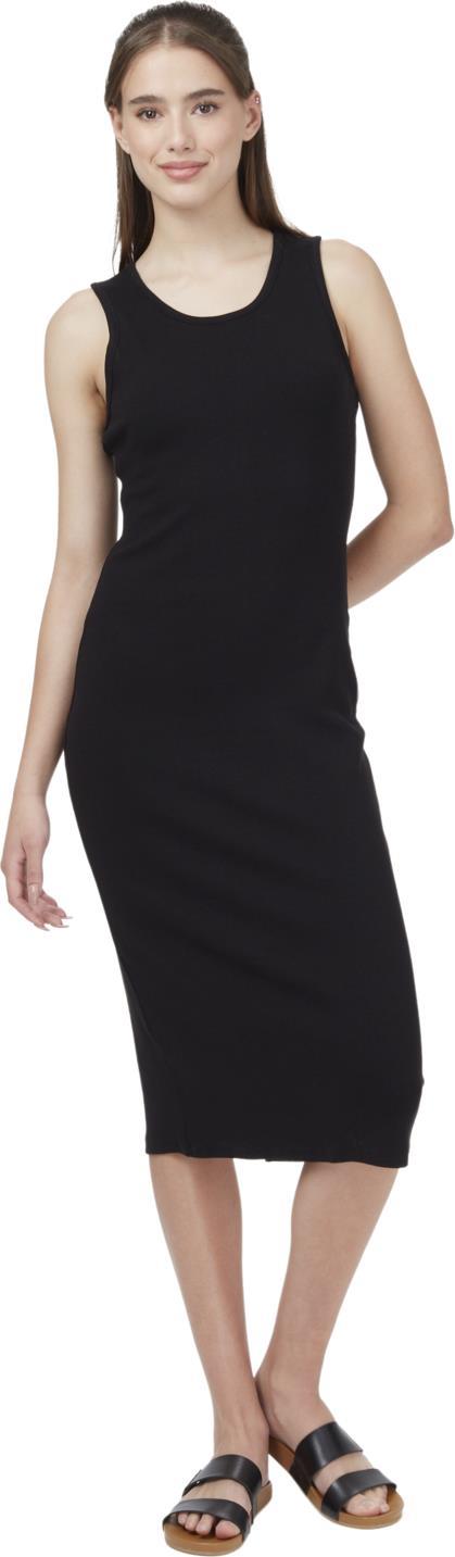 Ribbed Tank Dress - jet black 1