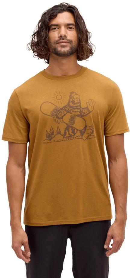 Sasquatch Sends It T-Shirt - Mens - cider / cedar bark 1