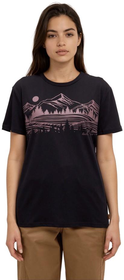 Scenic Fields T-Shirt - Womens - meteorite black / mauve stone 1