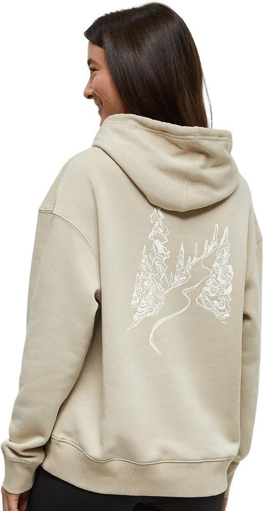 Snowy Trees Hoodie - Womens - pale oak / white 1